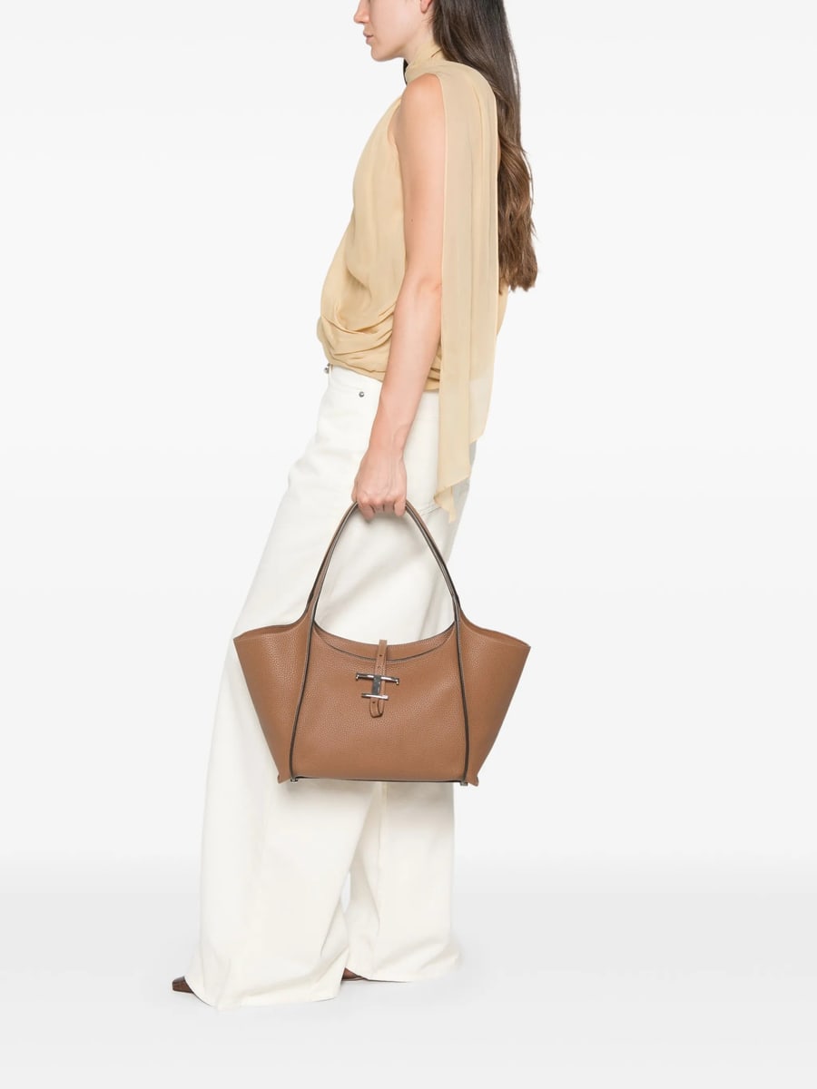 Tod's Tod's T Timeless Leather Shoulder Bag, view 4