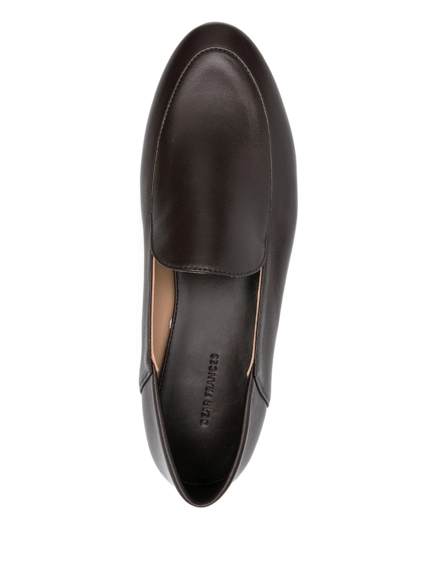 Dear Frances Dear Frances Gio Pointed-toe Leather Loafers, view 4