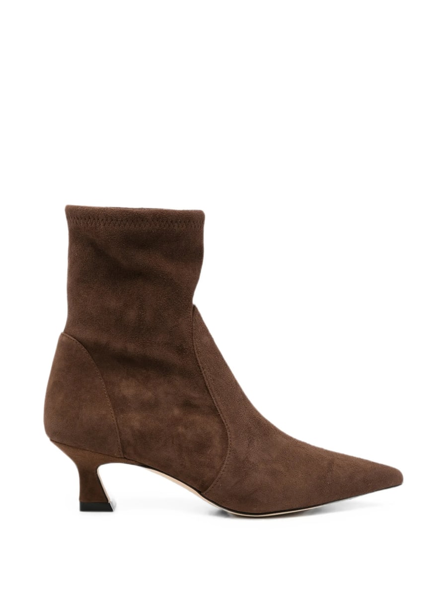 Stuart Weitzman Stuart Weitzman Pointed-toe Suede Ankle Boots