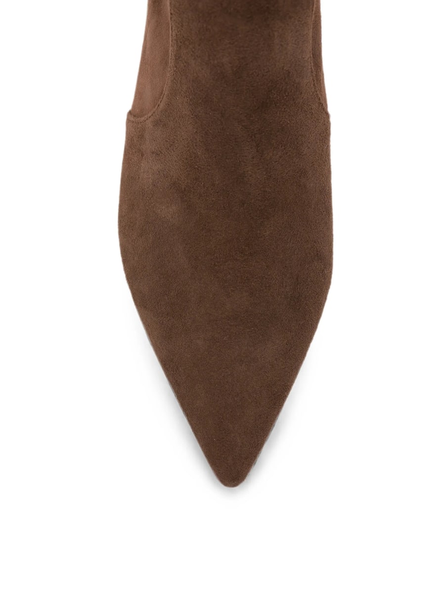 Stuart Weitzman Stuart Weitzman Pointed-toe Suede Ankle Boots, view 4