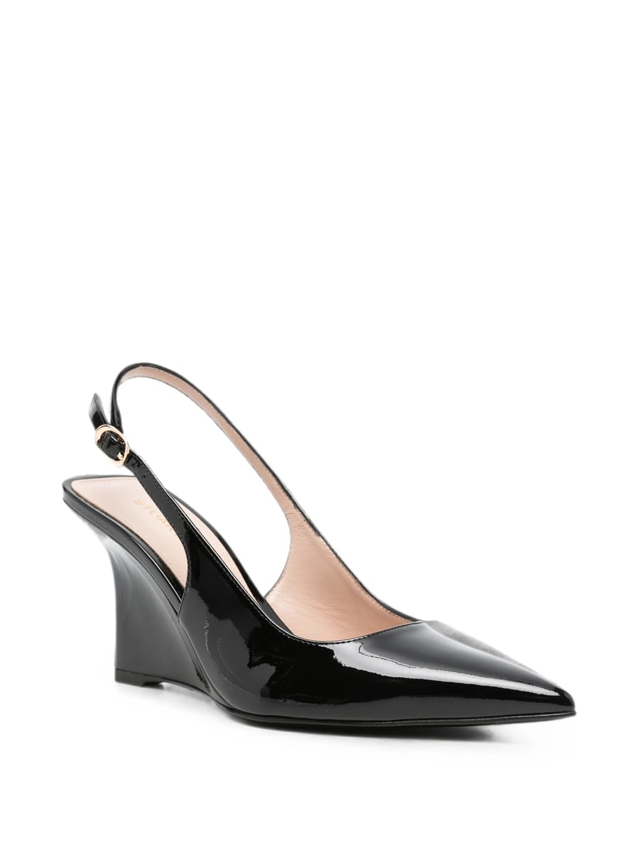 Stuart Weitzman Stuart Weitzman Wedge-heel Slingback Pumps, view 4