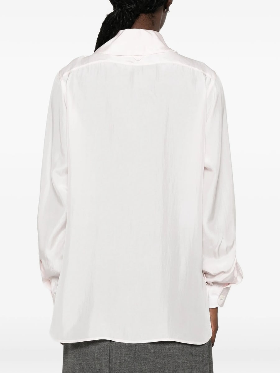 Prada Prada Silk Poplin Shirt, view 4