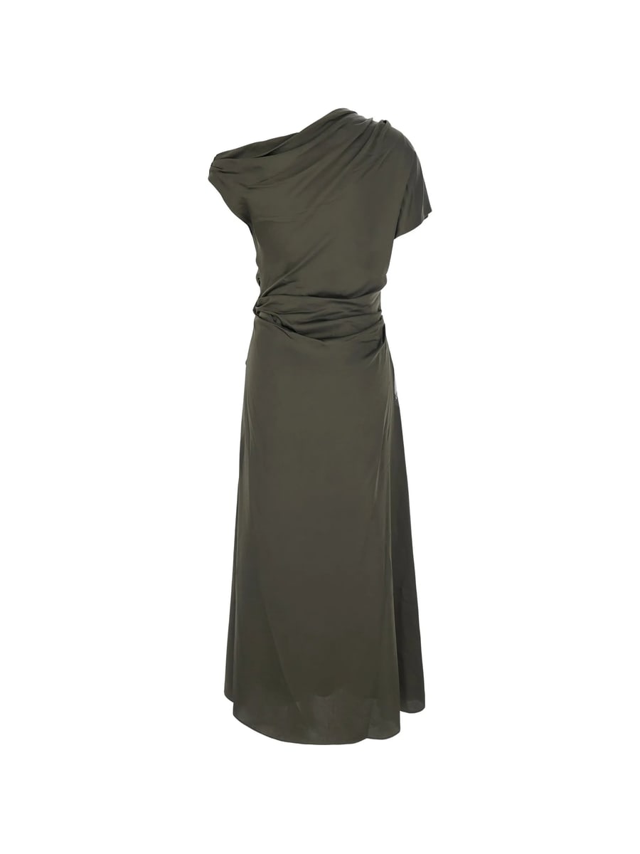 Simkhai Simkhai Draped Ruched Midi Dress, view 2
