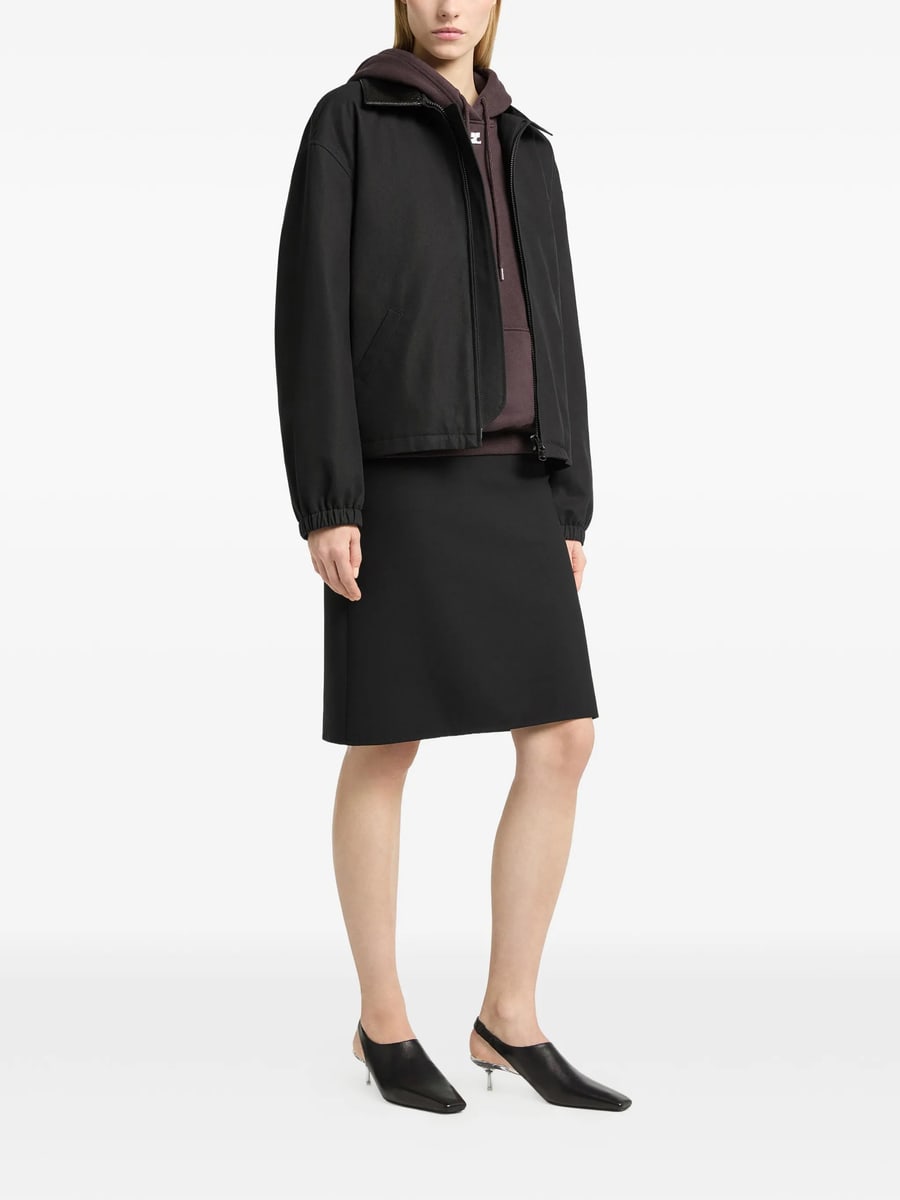 Courrèges Courrèges Vinyl-collar Bomber Jacket, view 4