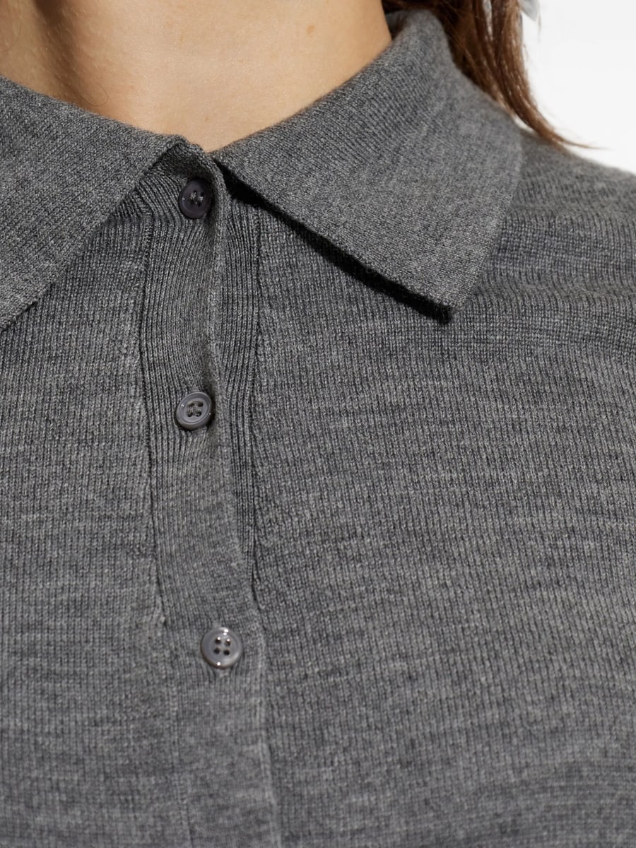 Iro Iro Miel Striped-trim Button-down Shirt, view 4