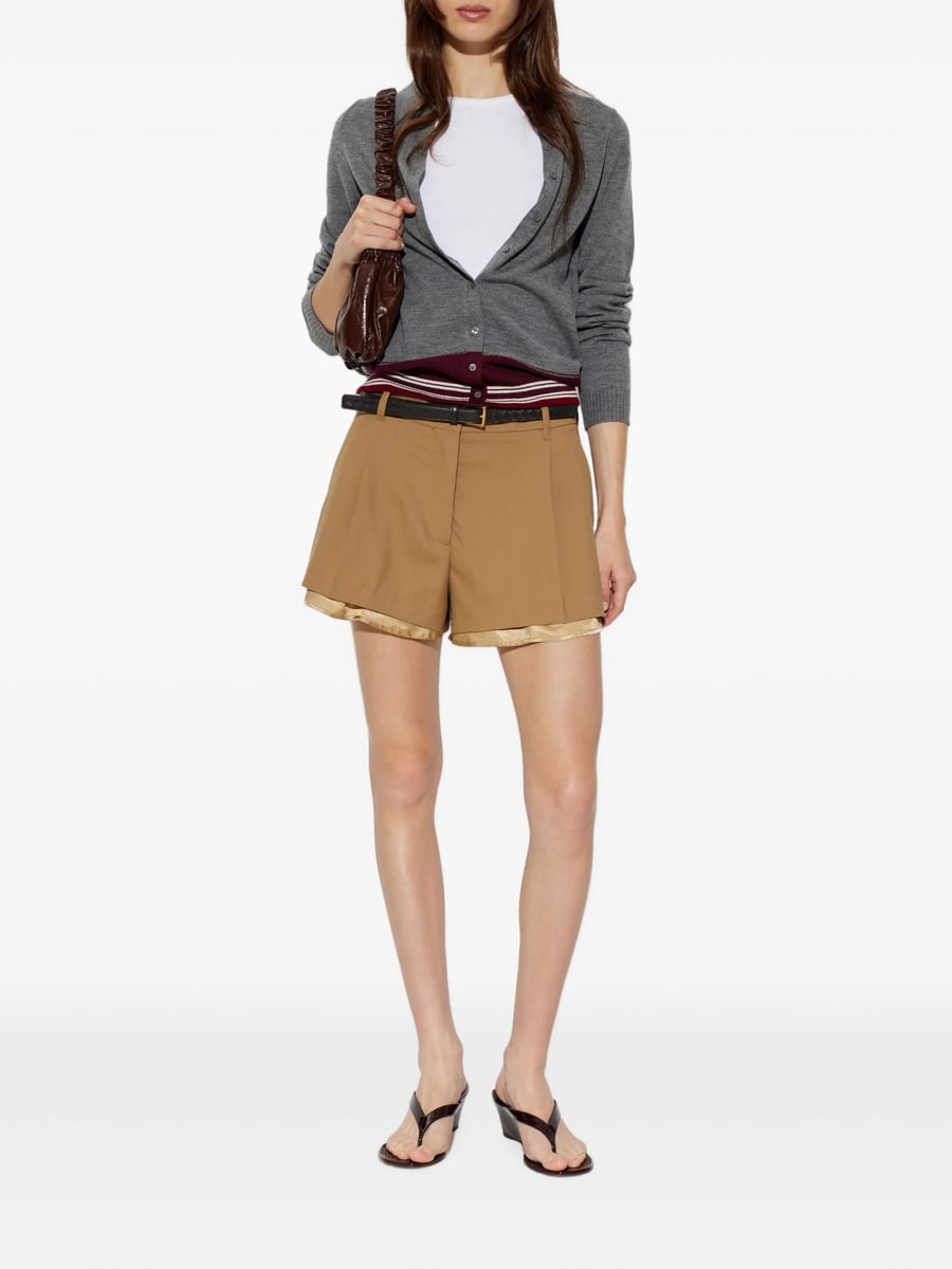 Iro Iro Miel Striped-trim Button-down Shirt, view 5