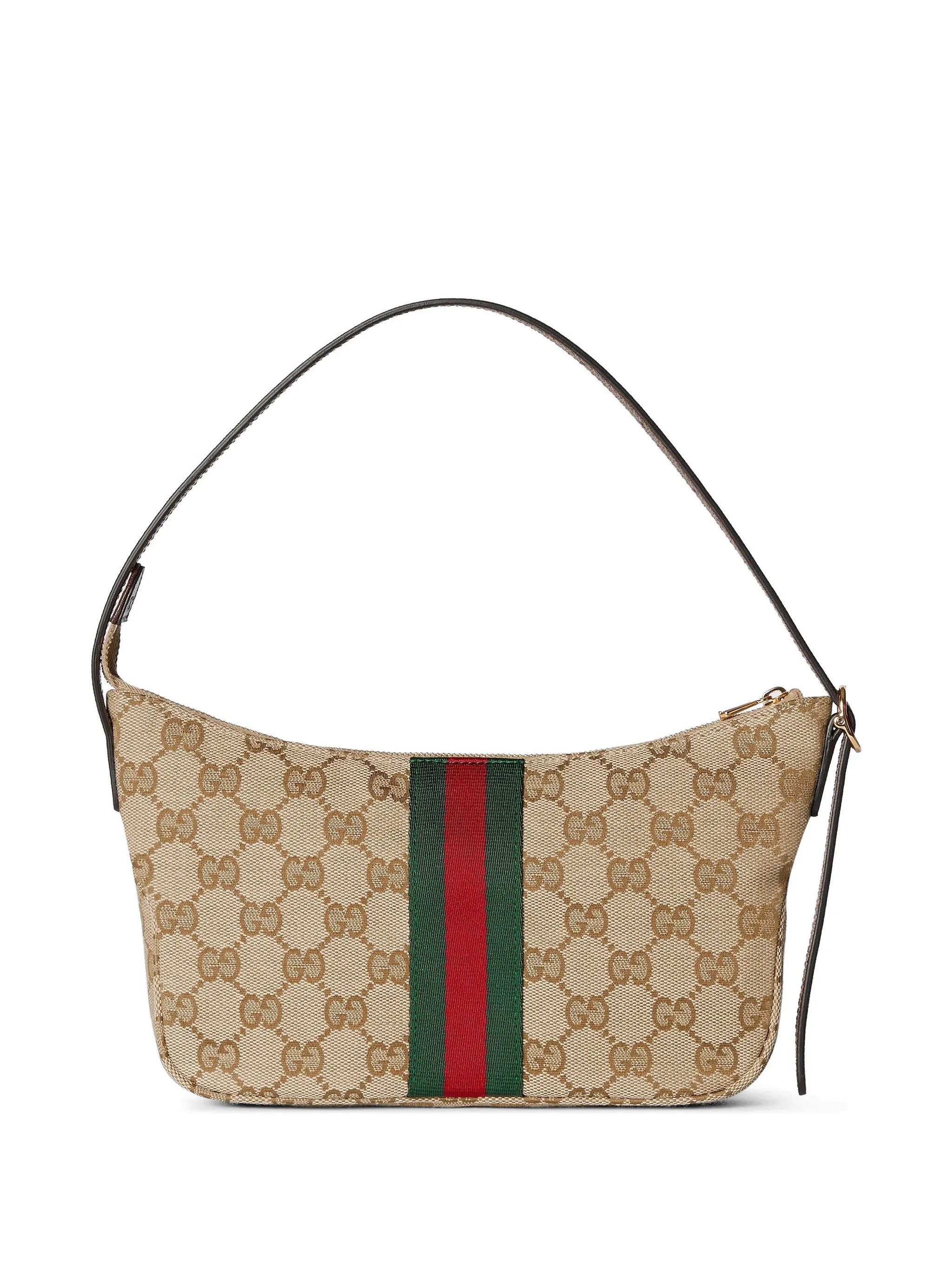 Gucci Gucci Small Lunetta GG Canvas Shoulder Bag, view 2
