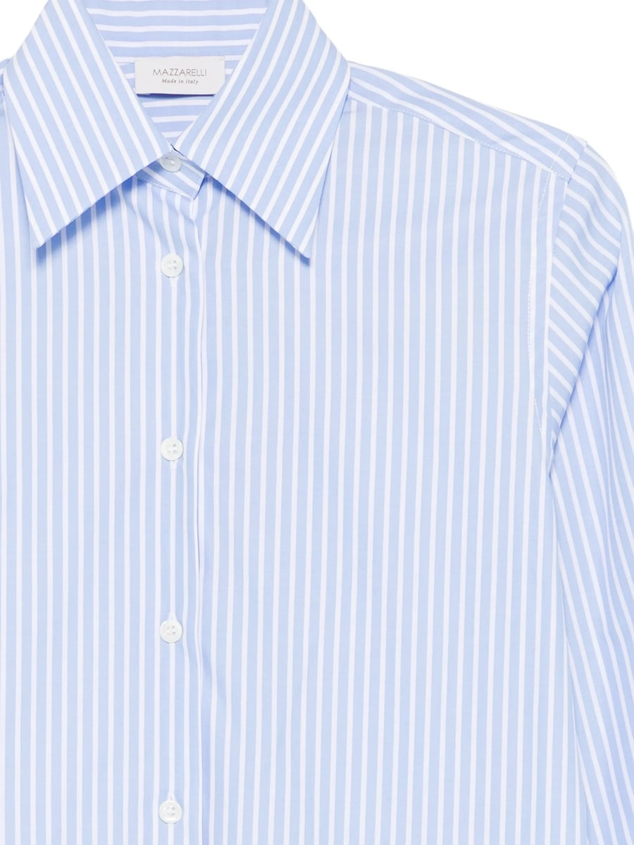Mazzarelli Mazzarelli Striped Buttoned Shirt, view 2