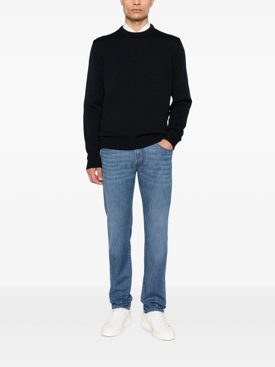 Zanone Zanone Ribbed-knit Sweater, view 5