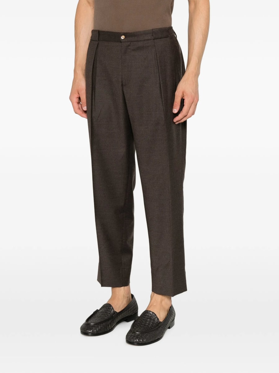 Briglia Briglia Portobellos Pleated Pressed-crease Trousers, view 2