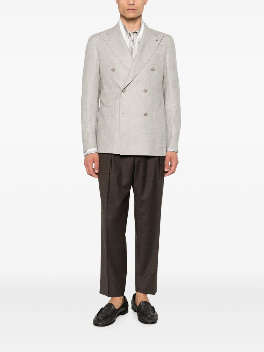Briglia Briglia Portobellos Pleated Pressed-crease Trousers, view 3