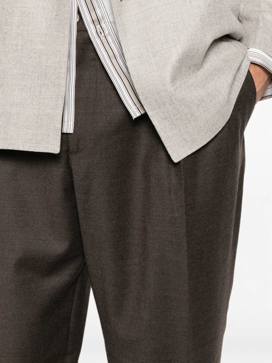 Briglia Briglia Portobellos Pleated Pressed-crease Trousers, view 4