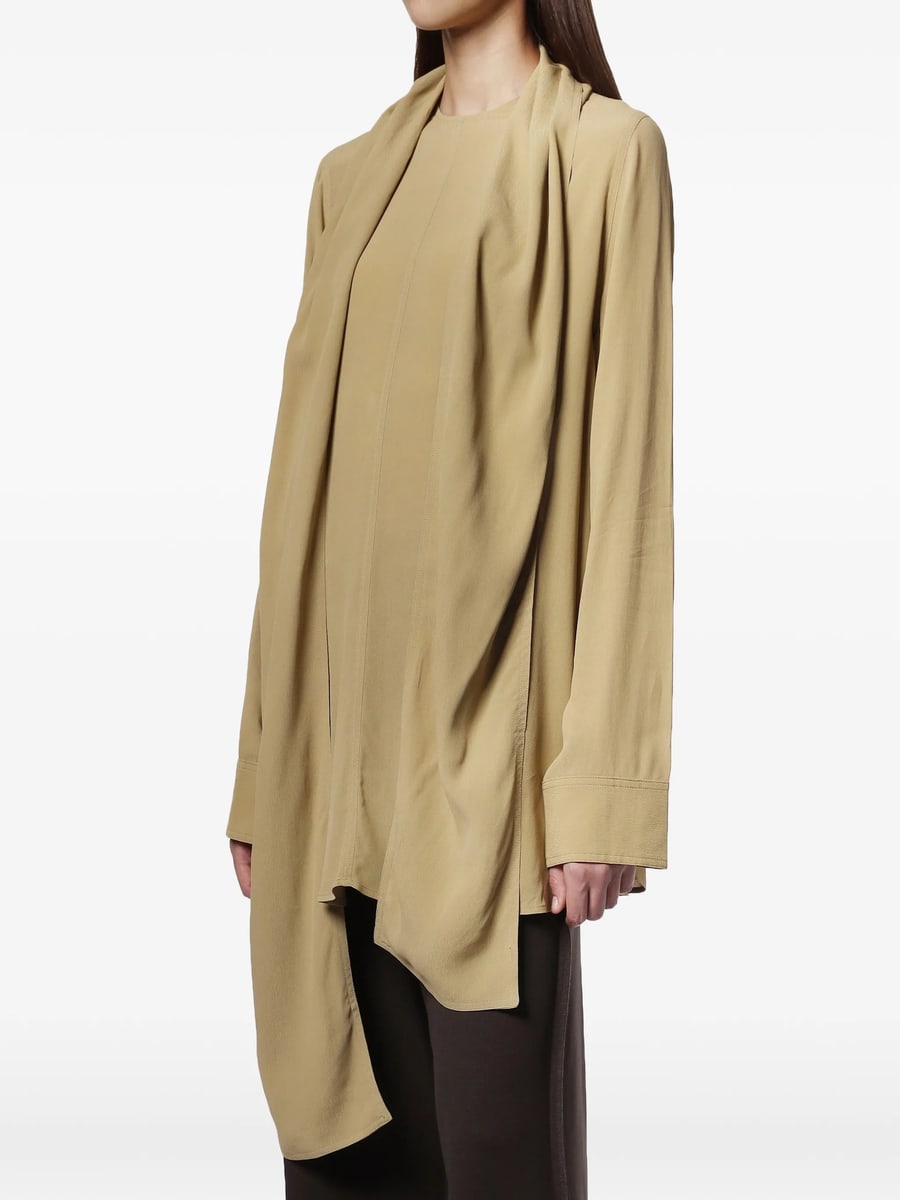 Toteme Toteme Draped-scarf Blouse, view 2