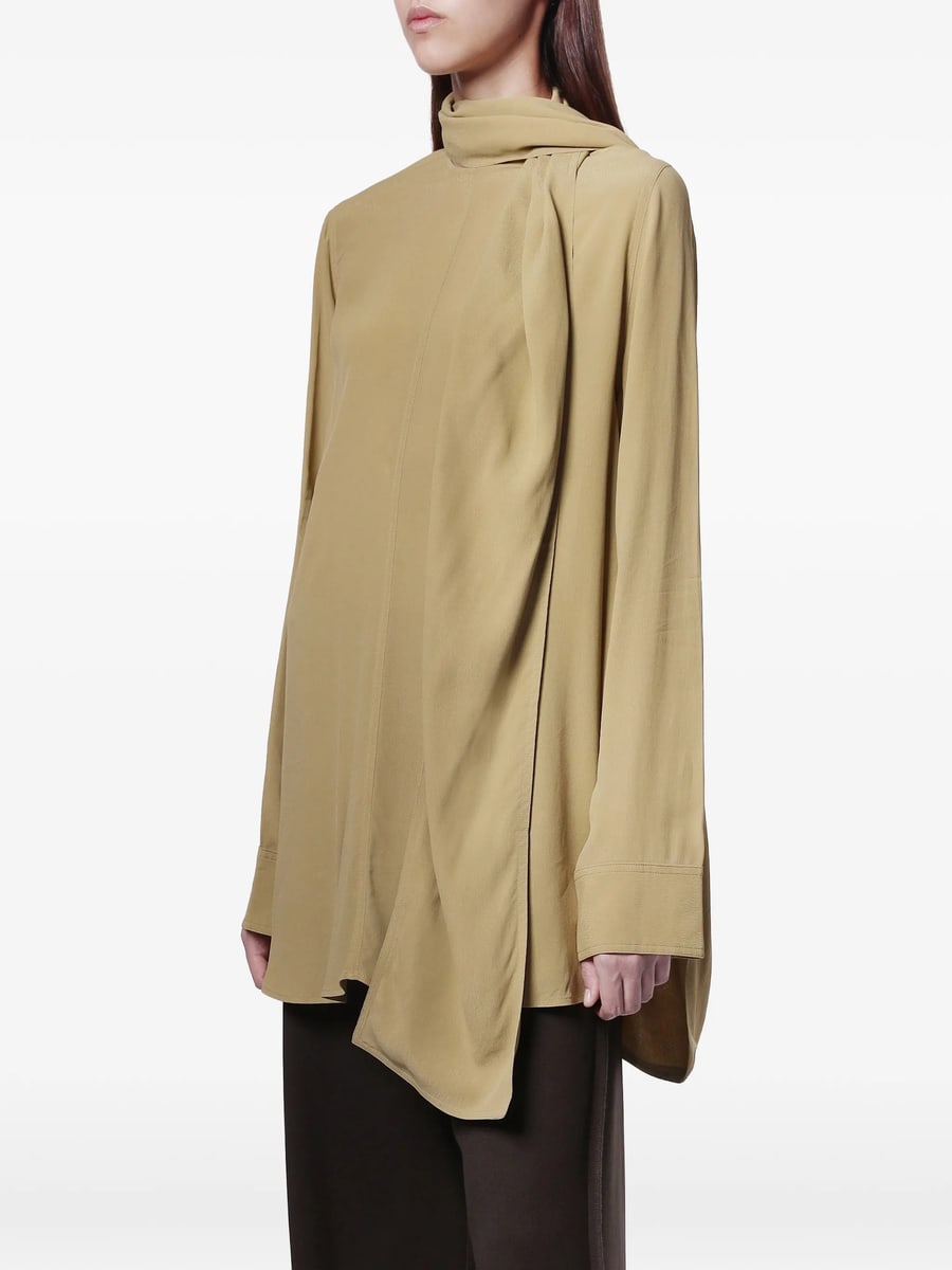 Toteme Toteme Draped-scarf Blouse, view 5