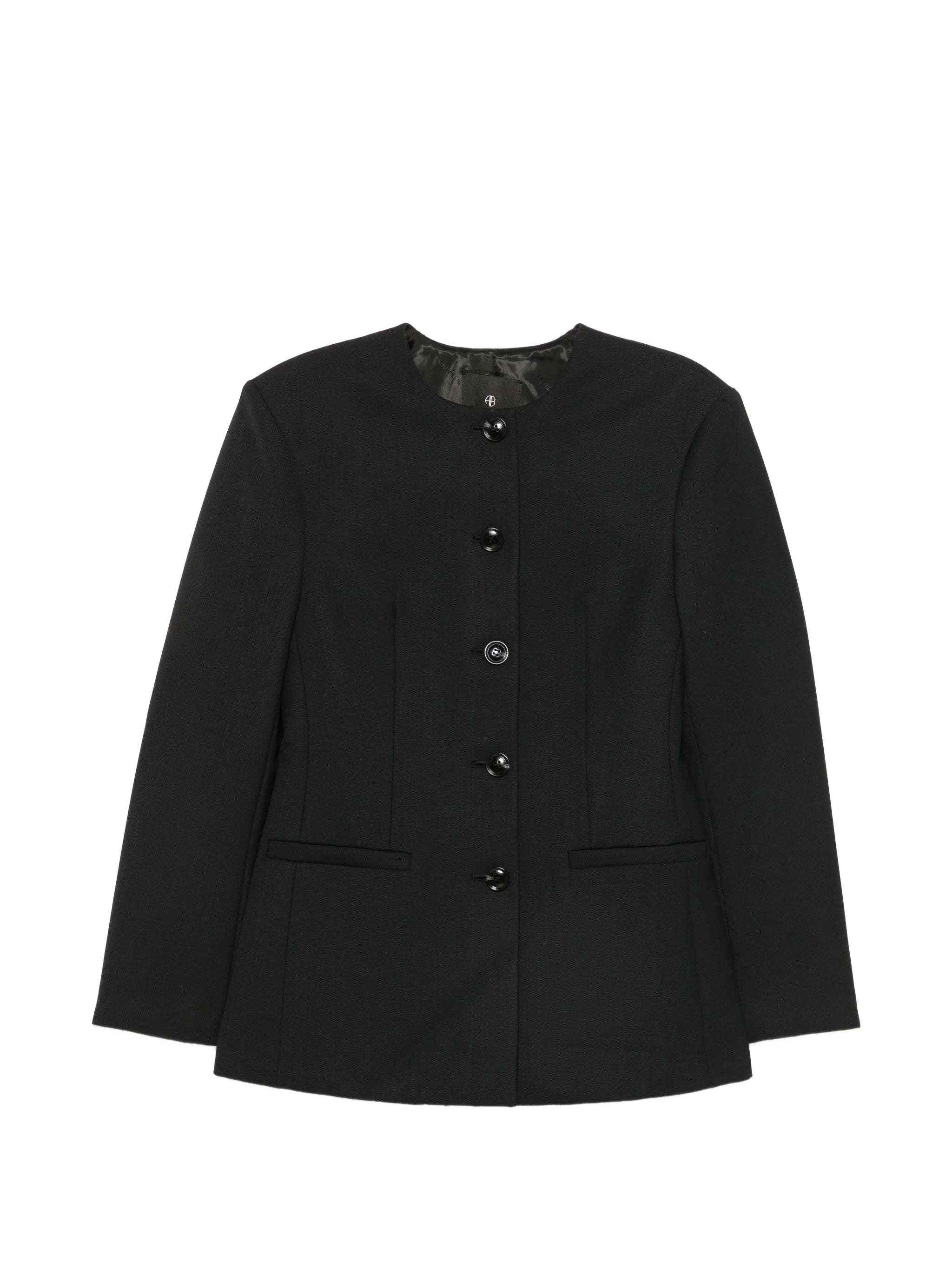 Anine Bing Anine Bing Huda Single-breasted Collarless Jacket