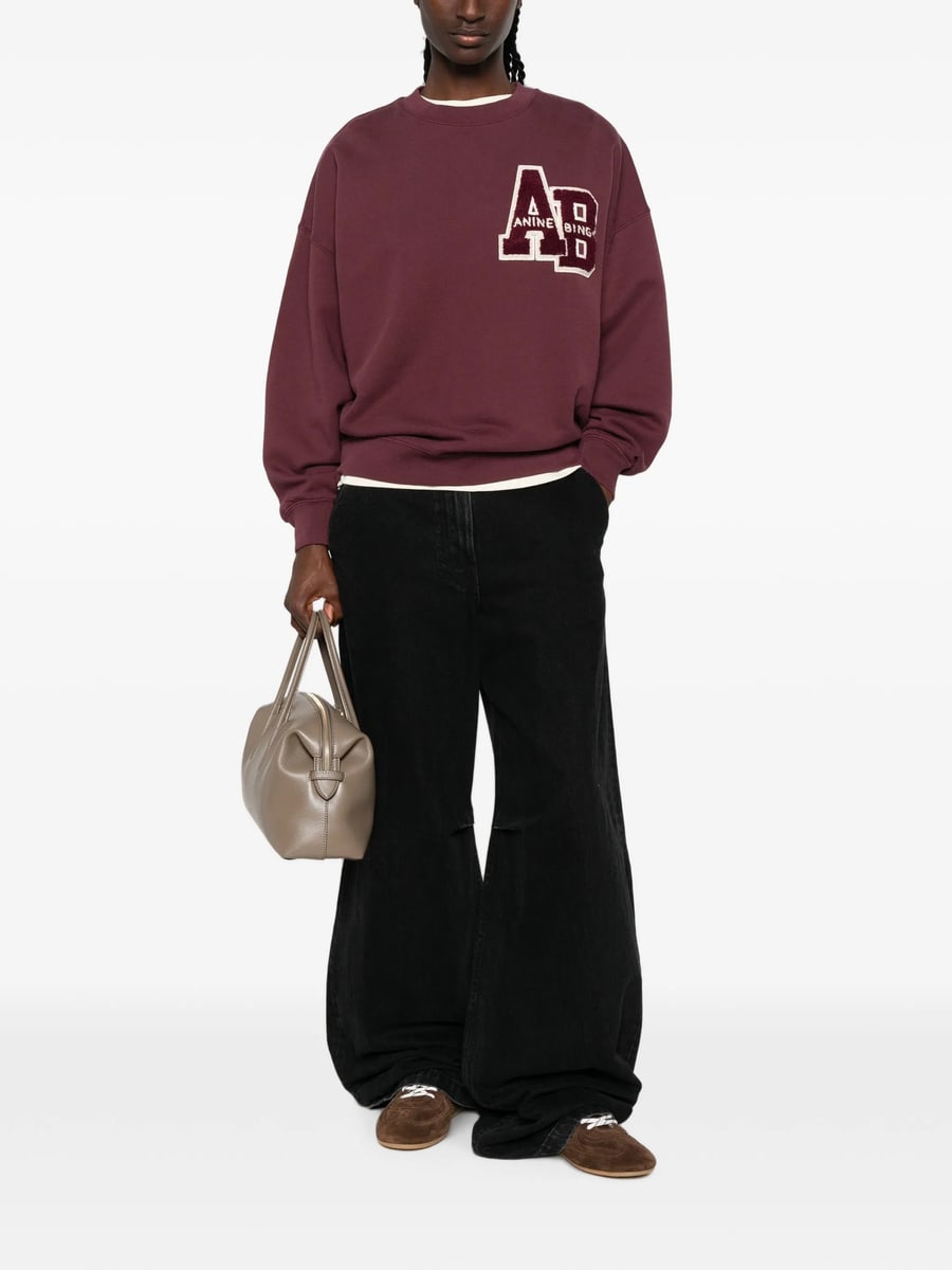 Anine Bing Anine Bing Miles Logo-patch Sweatshirt, view 5