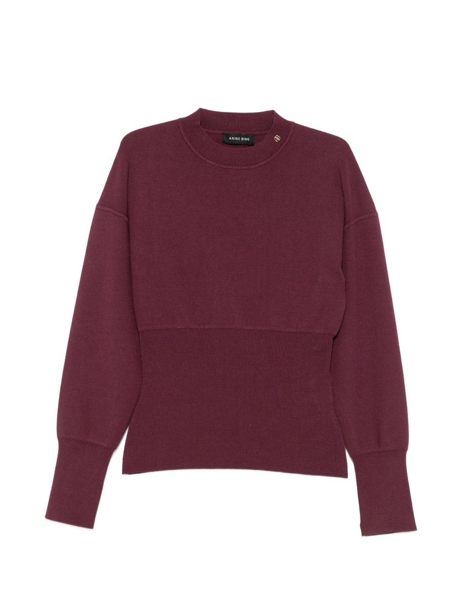 Anine Bing Anine Bing Panelled Mock-neck Sweater