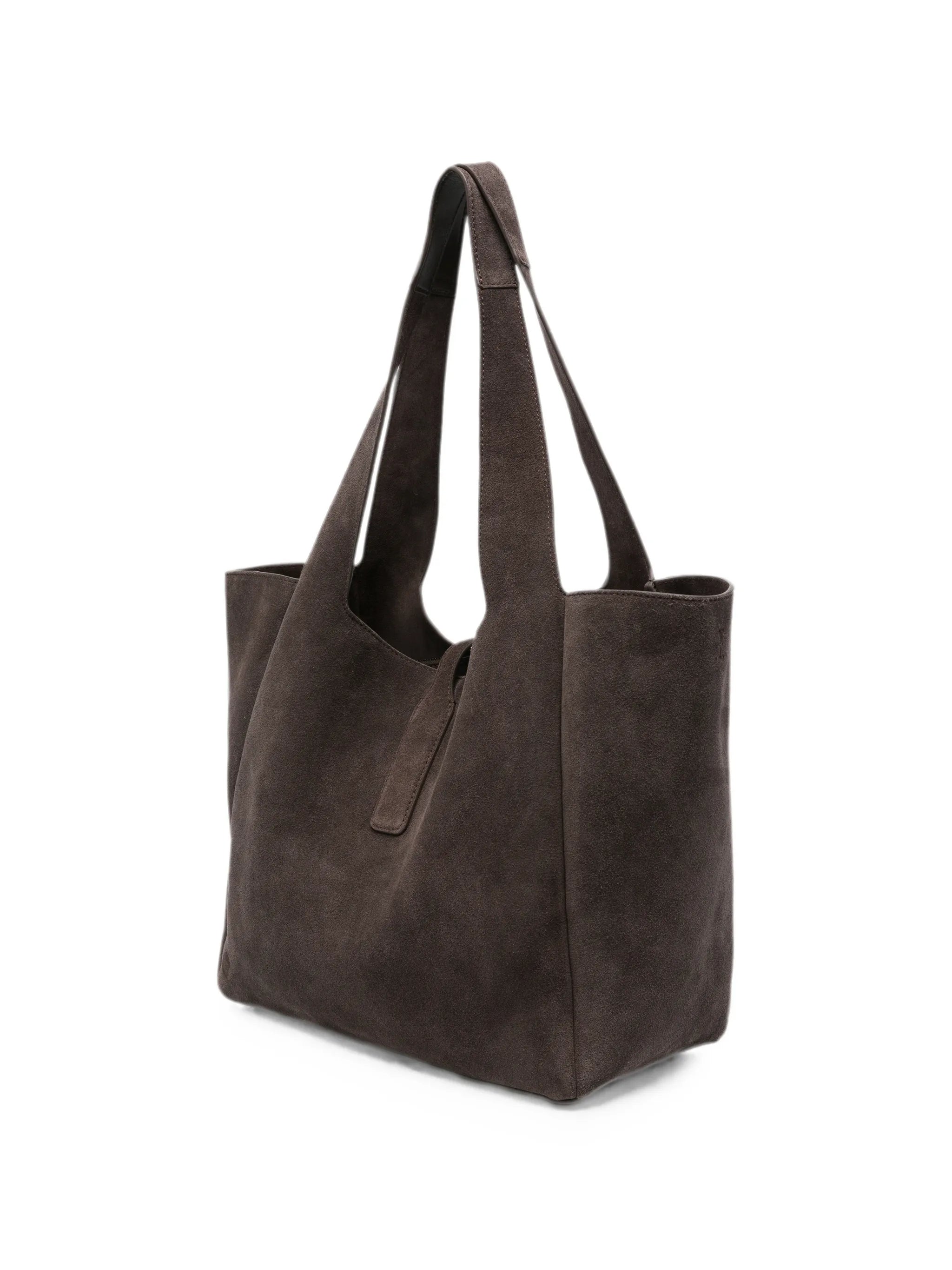Hogan Hogan Trend Logo-plaque Suede Tote Bag, view 2