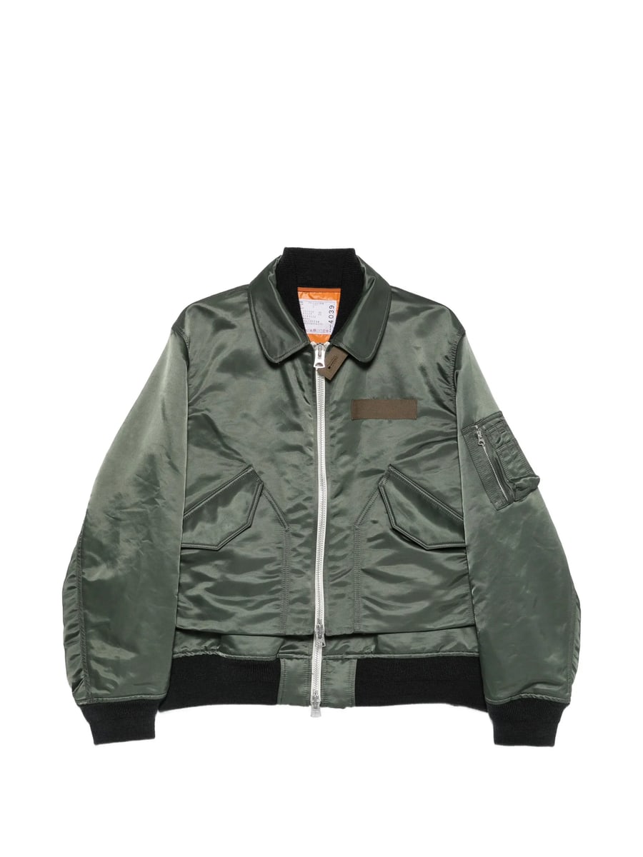 Sacai Sacai Layered Zip-fastening Jacket