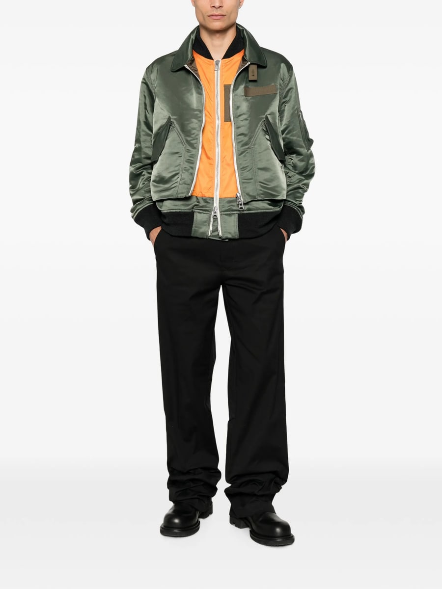 Sacai Sacai Layered Zip-fastening Jacket, view 5