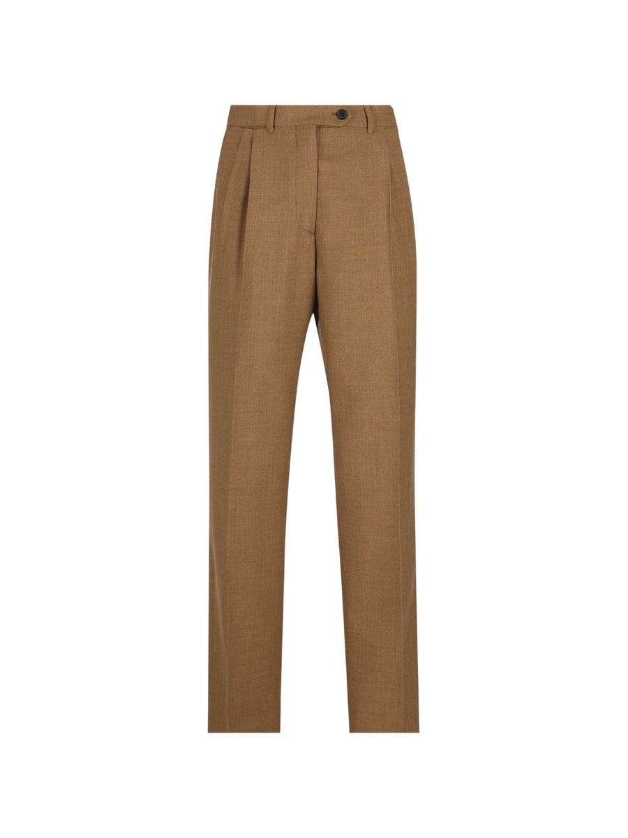 Prada Prada Pleated Virgin-wool Trousers