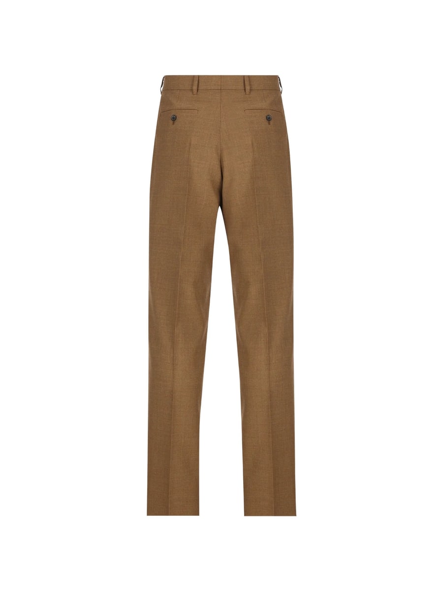 Prada Prada Pleated Virgin-wool Trousers, view 3