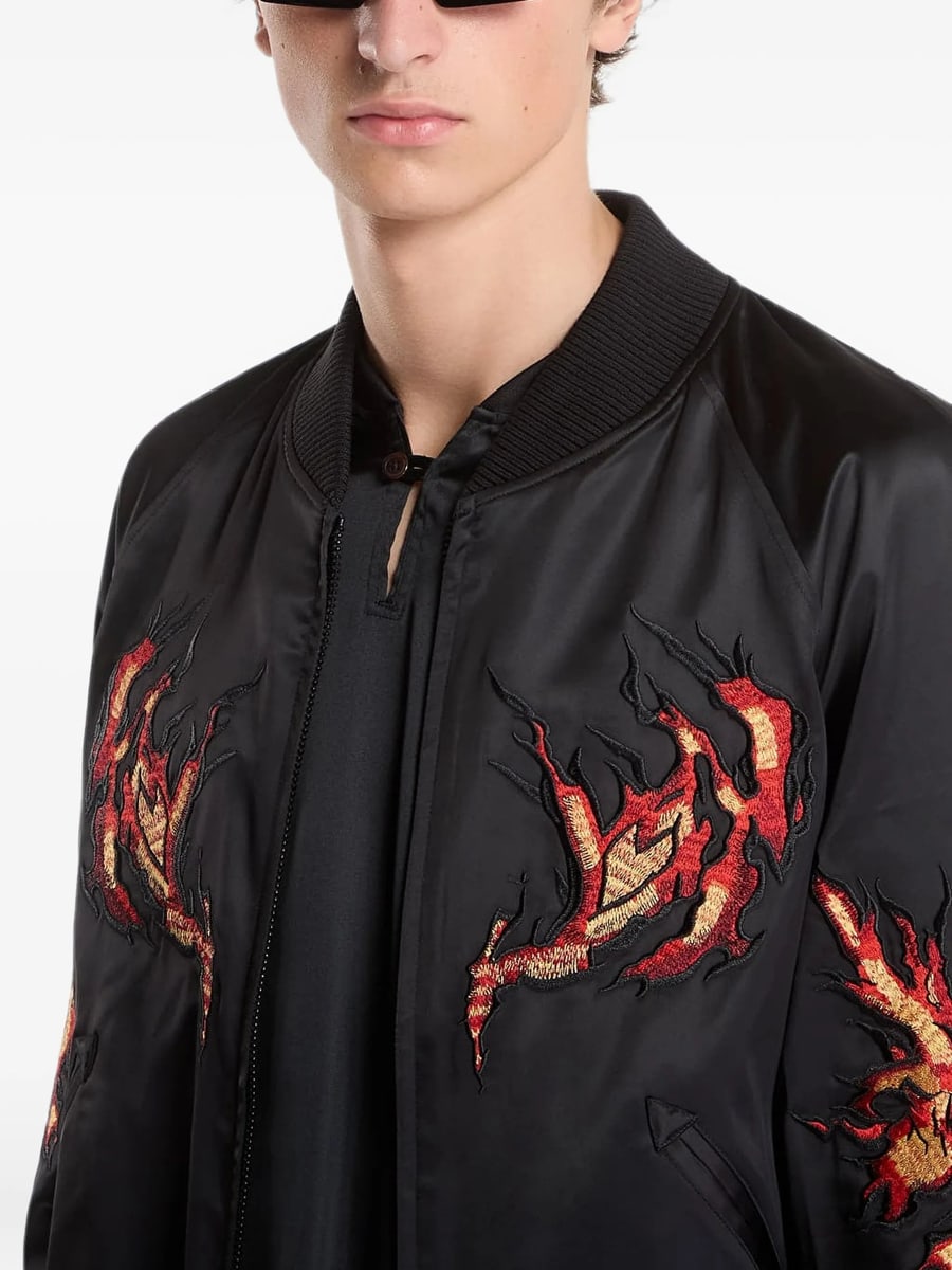 Y-3 Y-3 Embroidered Zip-up Jacket, view 5
