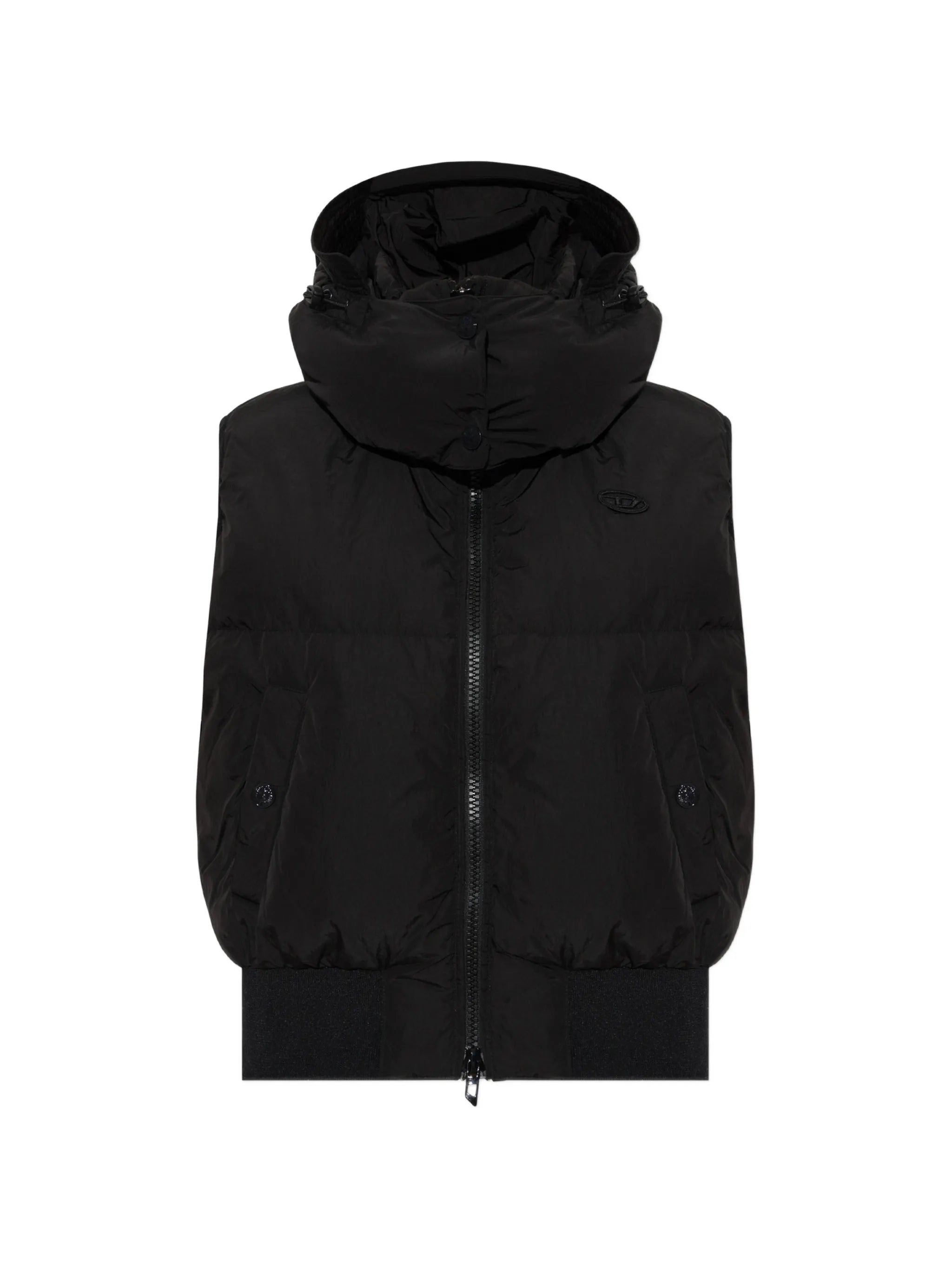 Diesel Diesel Logo Quilted Hooded Gilet