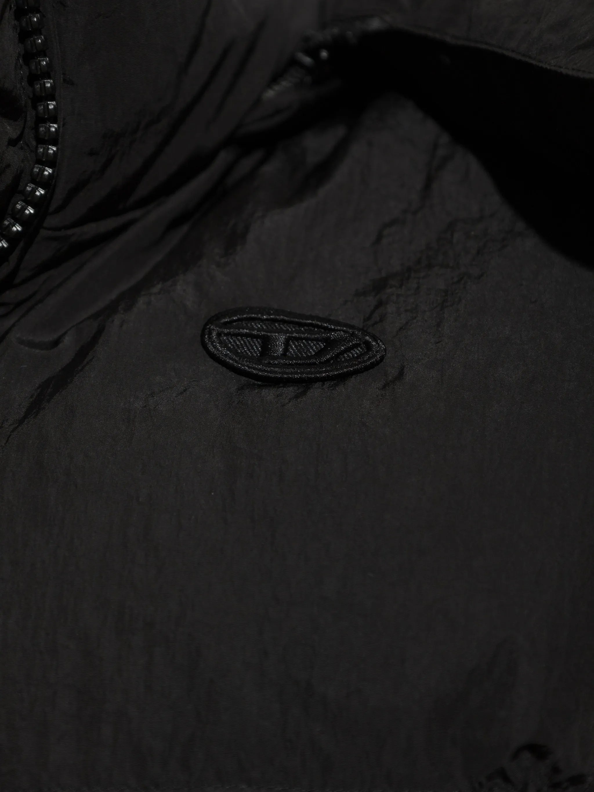 Diesel Diesel Logo Quilted Hooded Gilet, view 2
