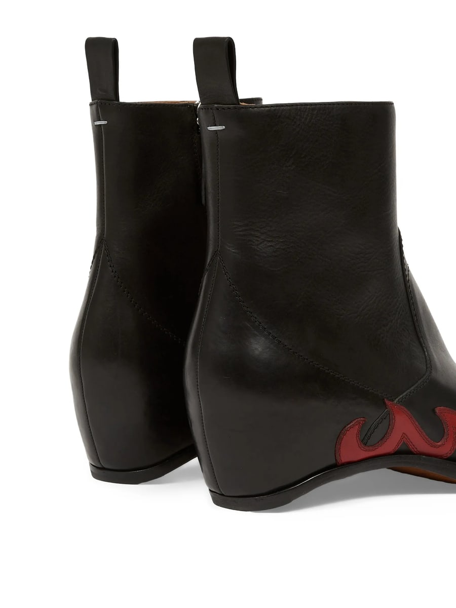 Maison Margiela Maison Margiela Heel-Less Western Flames Boots, view 3