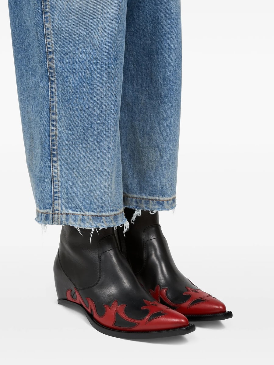 Maison Margiela Maison Margiela Heel-Less Western Flames Boots, view 4