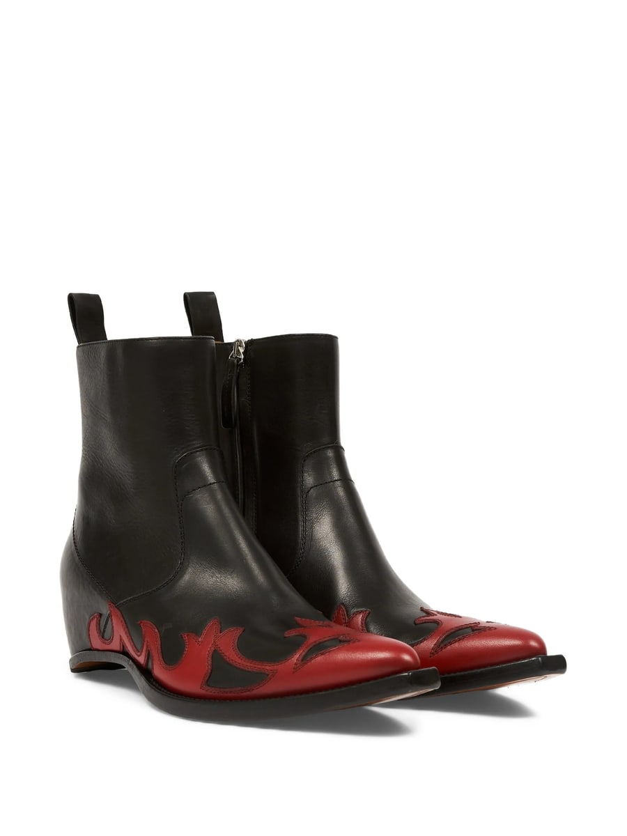 Maison Margiela Maison Margiela Heel-Less Western Flames Boots, view 5
