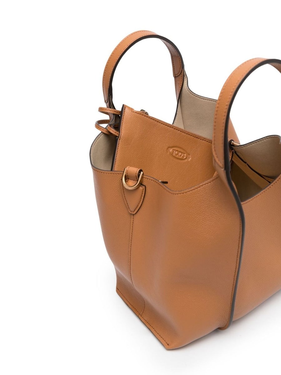 Tod's Tod's Timeless Logo-plaque Tote Bag, view 5