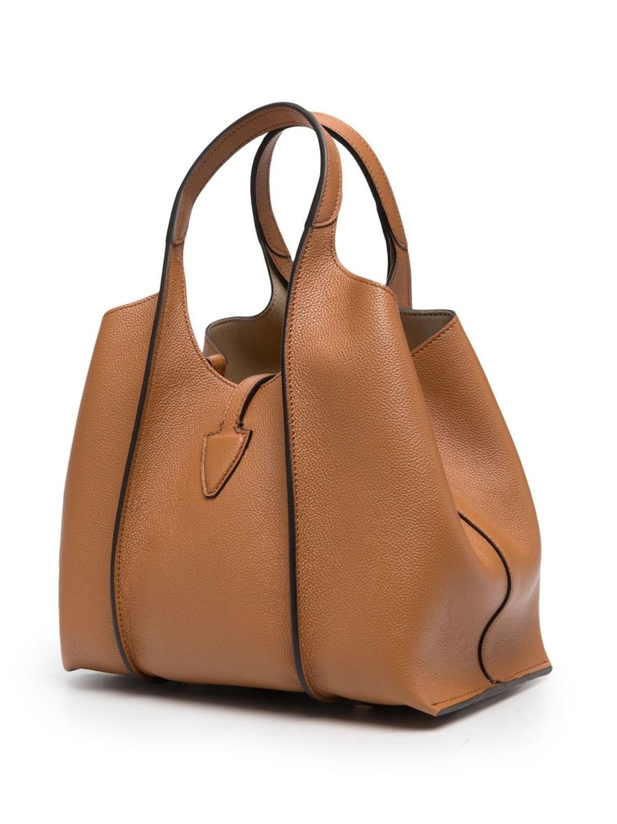 Tod's Tod's Timeless Logo-plaque Tote Bag, view 6