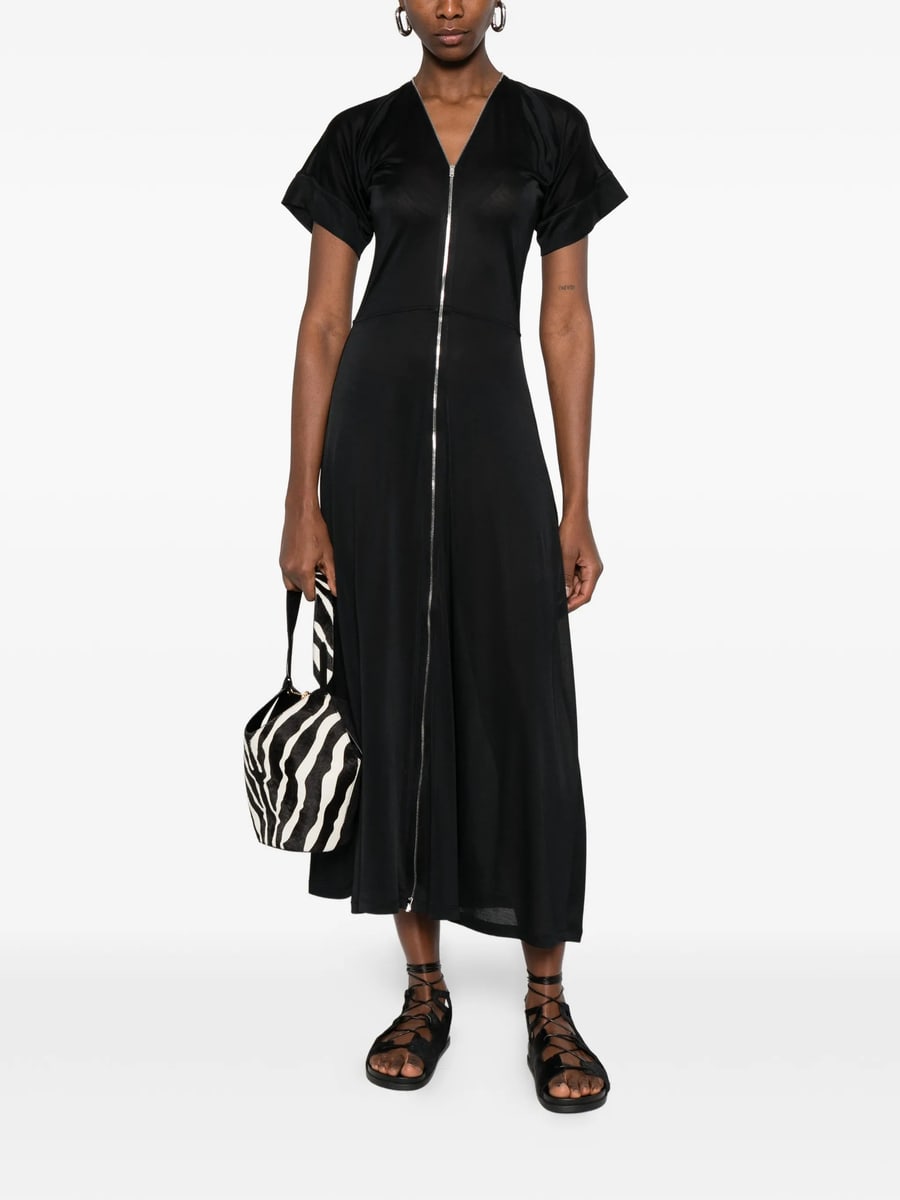 Lemaire Lemaire V-neck Zipped Midi Dress, view 4