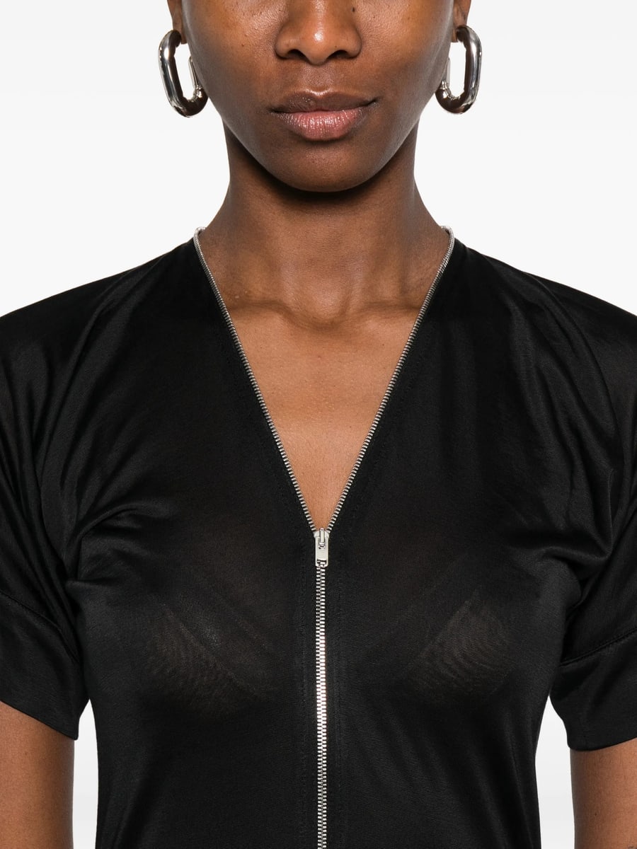 Lemaire Lemaire V-neck Zipped Midi Dress, view 5