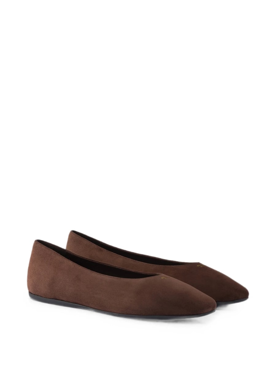 Prada Prada Suede Ballerinas, view 2