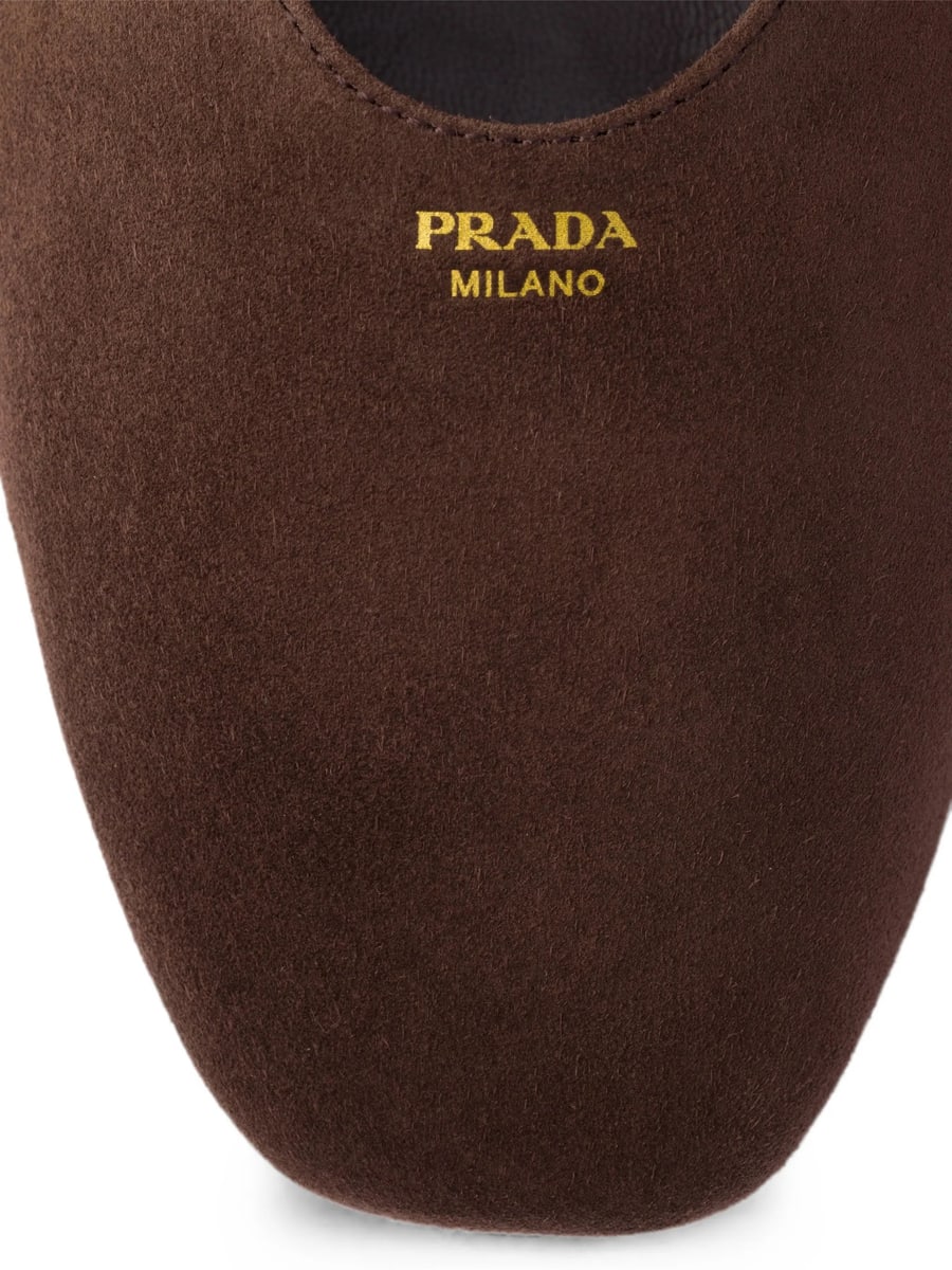 Prada Prada Suede Ballerinas, view 3