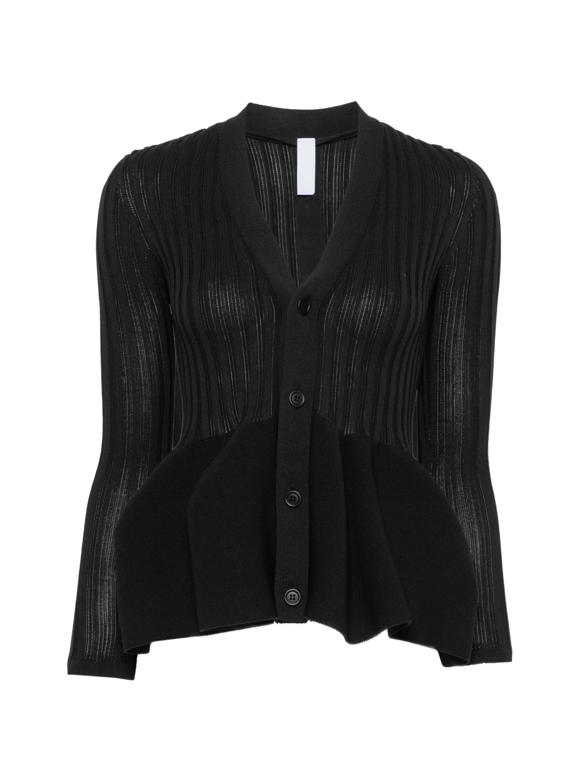 Cfcl Cfcl Pottery Ribbed Peplum Cardigan