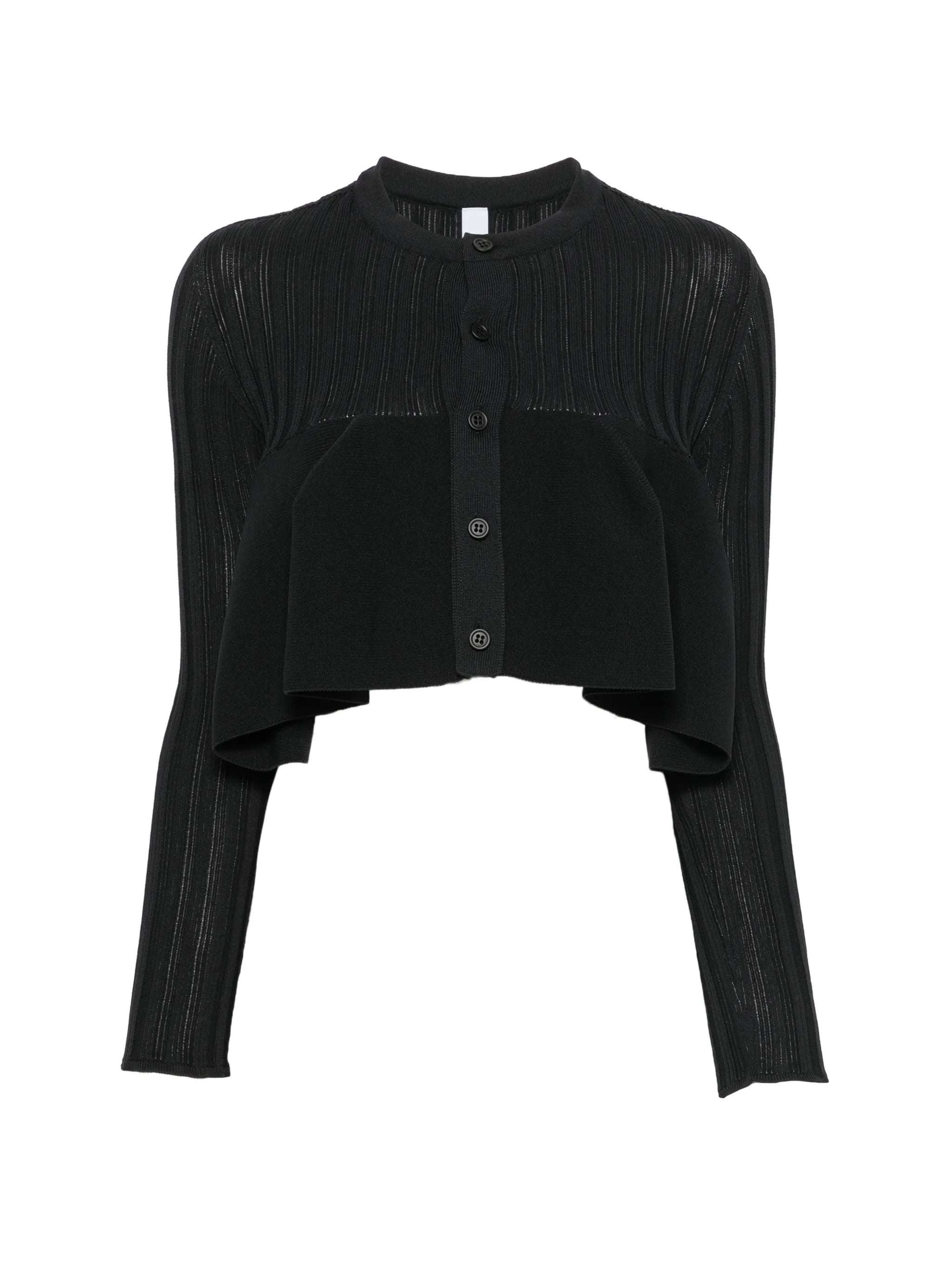 Cfcl Cfcl Pottery Bust Flare Ribbed Peplum Cardigan