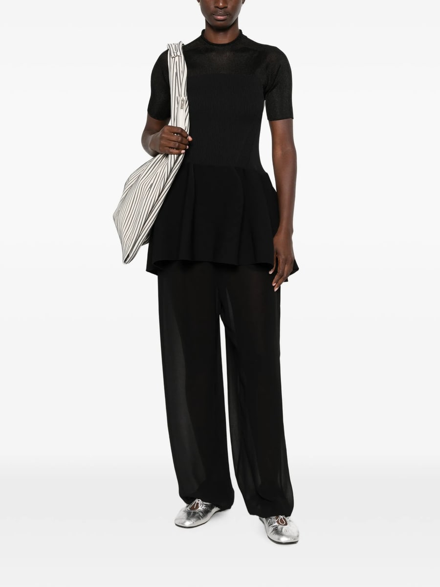 Cfcl Cfcl Pottery Lucent Ribbed Peplum Top, view 4