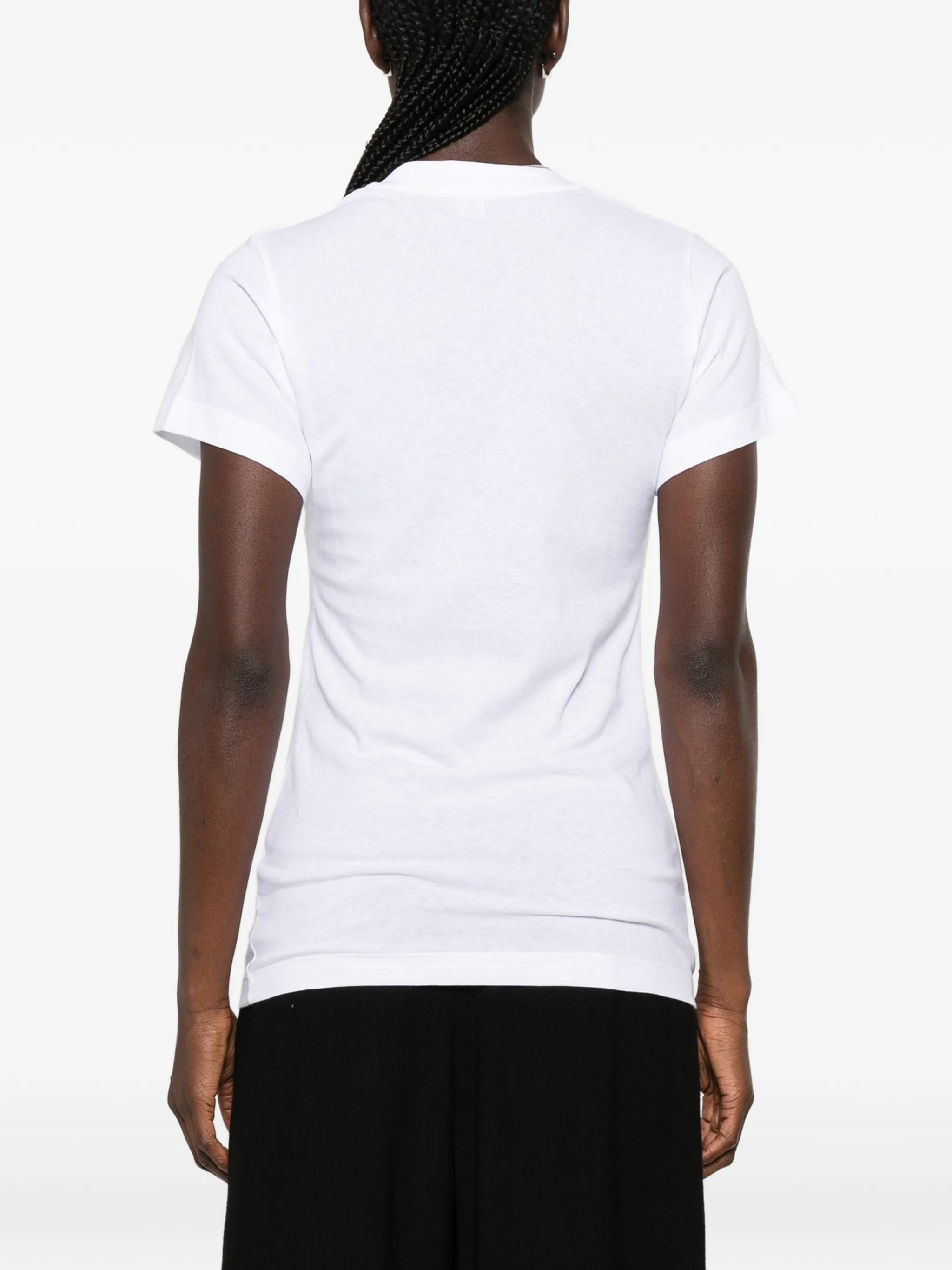 Toteme Toteme Wide-ribbed V-neck T-shirt, view 2