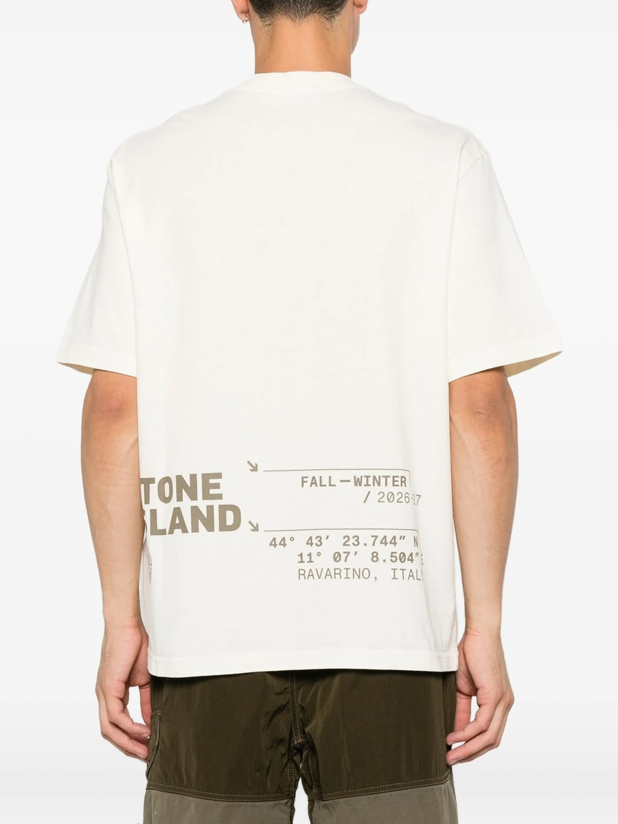 Stone Island Stone Island Logo-print Cotton T-shirt, view 3