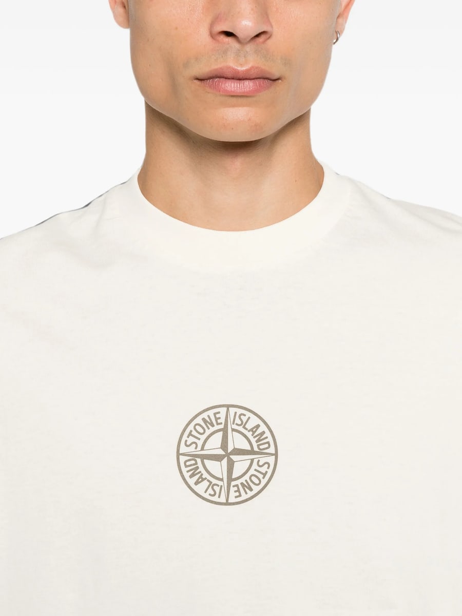 Stone Island Stone Island Logo-print Cotton T-shirt, view 4