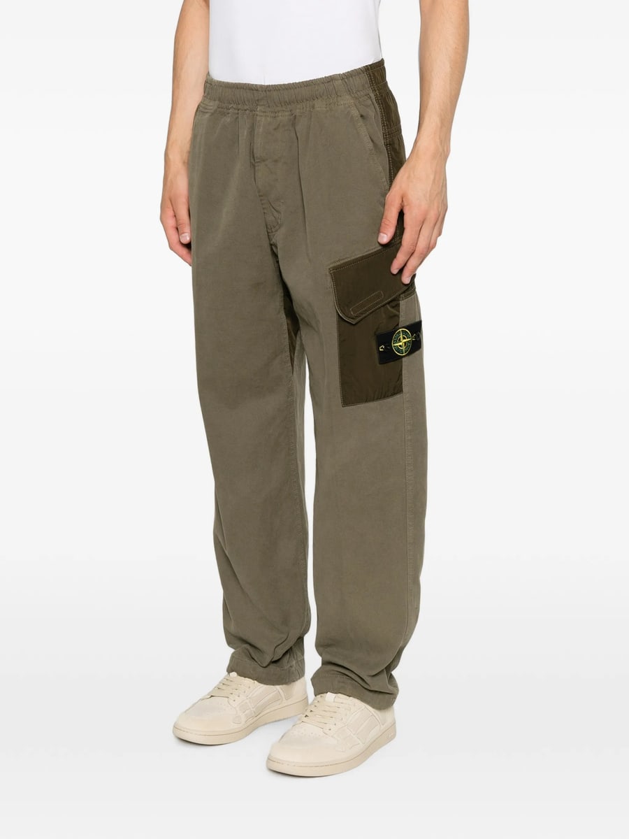Stone Island Stone Island Logo-patch Cotton Cargo Pants, view 2