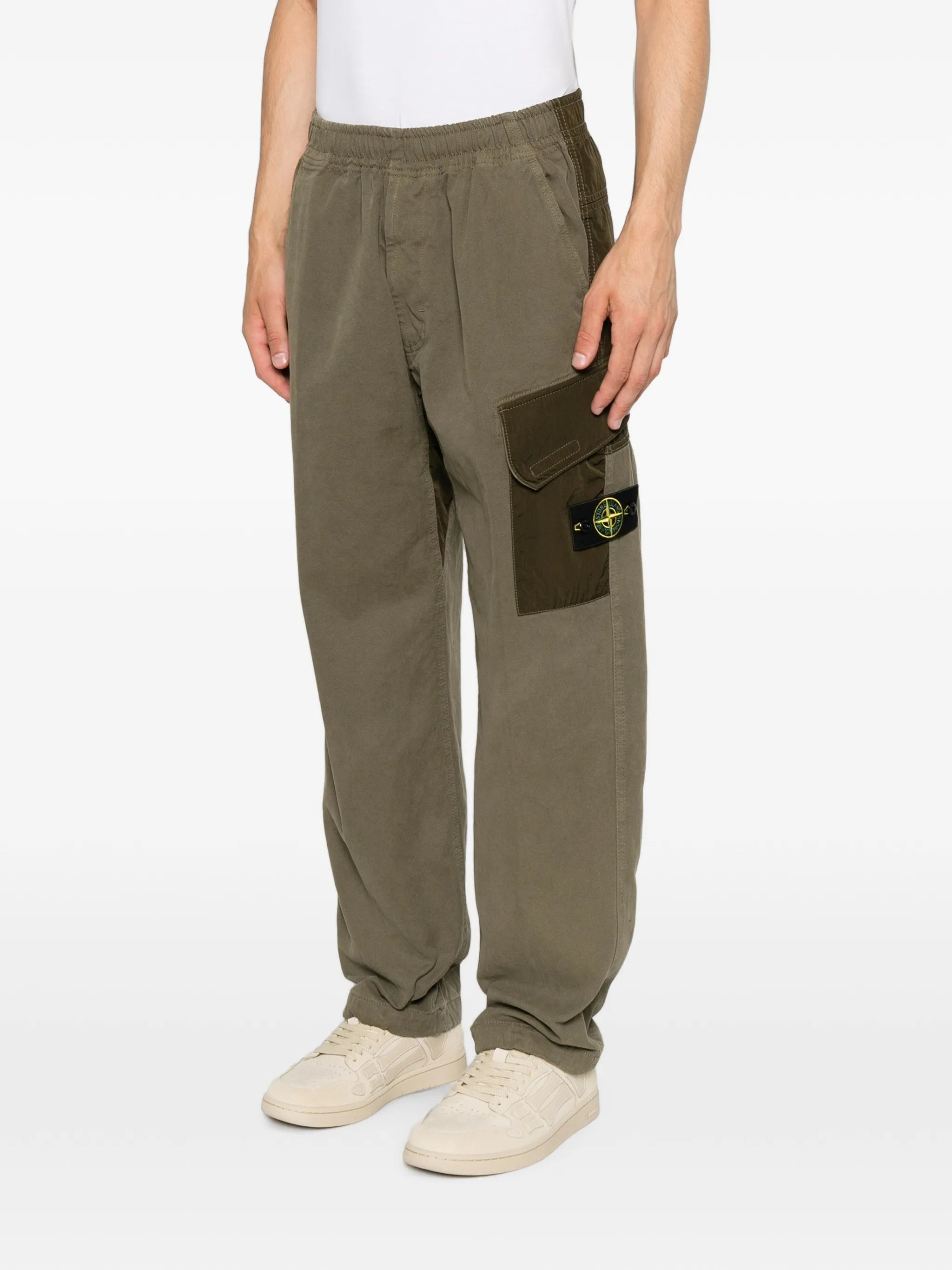 Stone Island Stone Island Logo-patch Cotton Cargo Pants, view 2