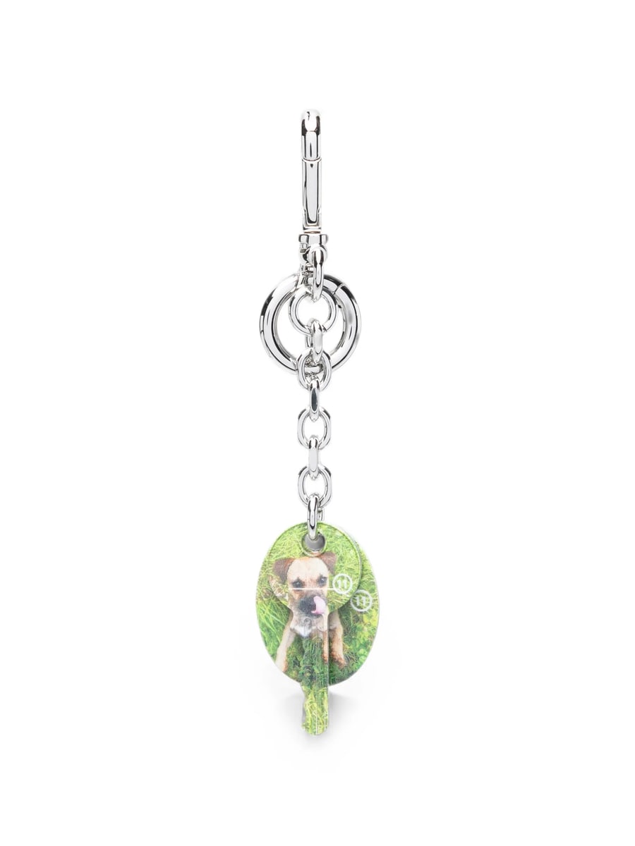 Maison Margiela Maison Margiela Dog-print Keyring