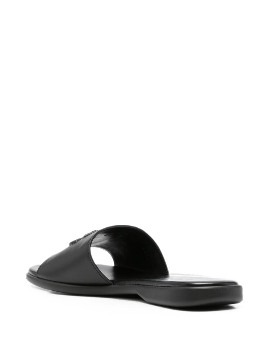 Gucci Gucci Double-G Leather Sandals, view 3
