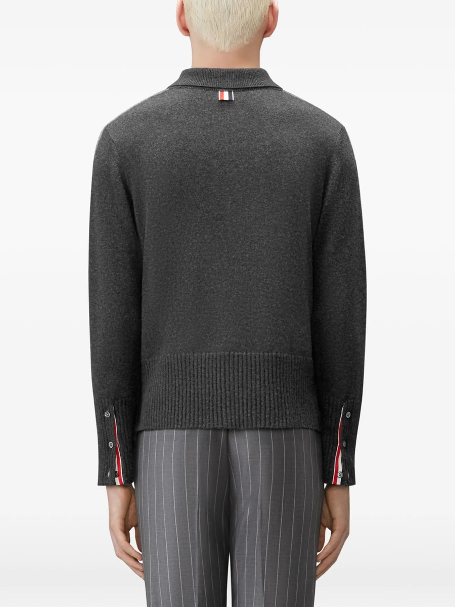Thom Browne Thom Browne 4-Bar Polo Shirt, view 5