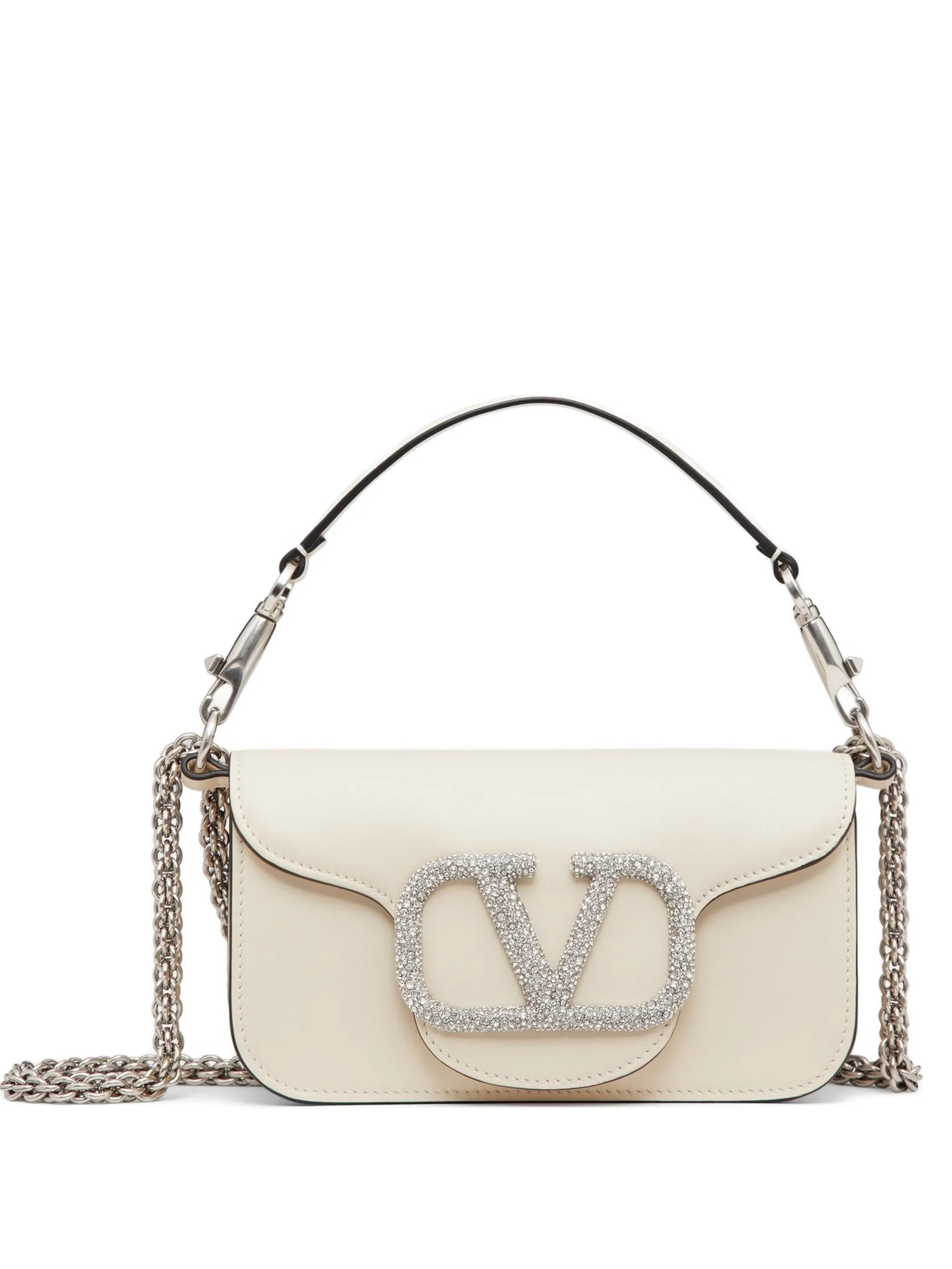 Valentino Garavani Valentino Garavani VLogo Signature Crystal-embellished Shoulder Bag